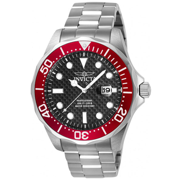 Reloj Invicta Pro Diver Hombre Correa Acero Rojo - Reloj original en Guatemala