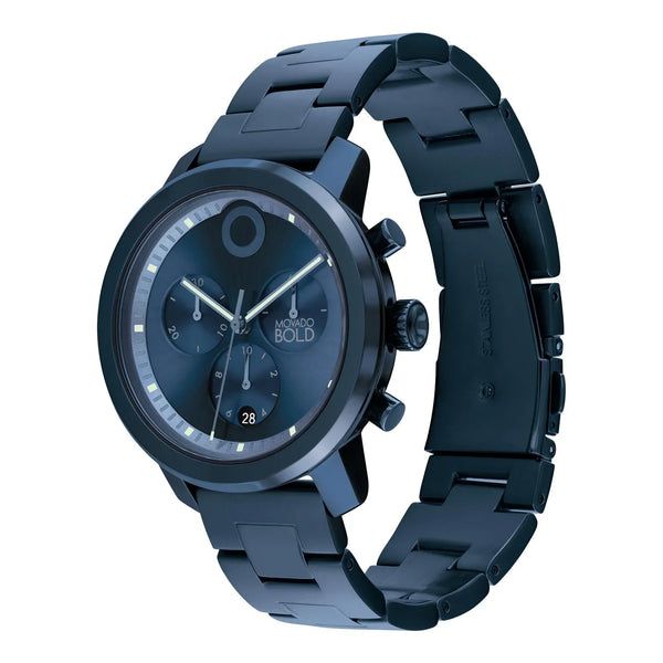 3601004 Reloj Movado Bold Hombre Acero Azul Oscuro