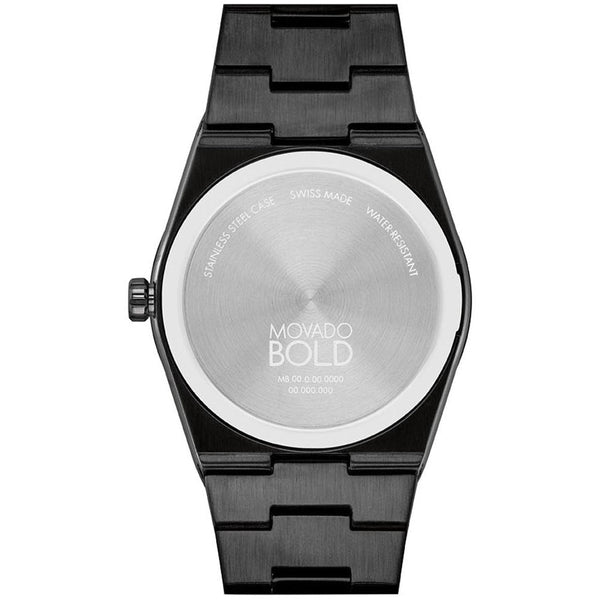 Movado Bold Quest 3601244 reloj unisex brazalete de acero inoxidable - Negro
