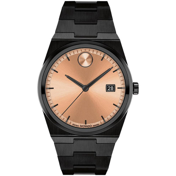 Movado Bold Quest 3601244 reloj unisex brazalete de acero inoxidable - Negro