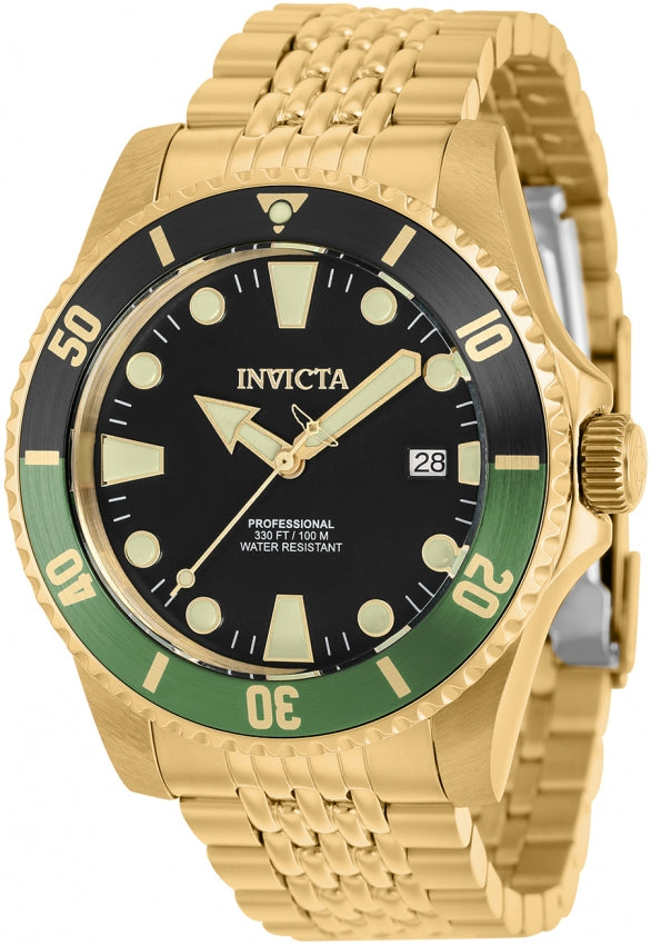 Invicta Pro Diver Automático Reloj para Hombre Correa de Metal 44 mm - Dorado - 39763