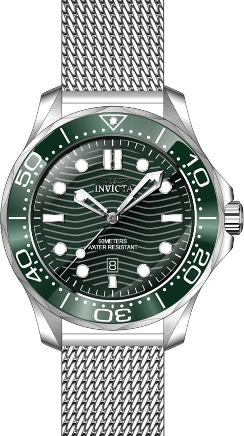 Reloj Invicta Pro Diver Hombre Correa Malla Acero - Vista lateral