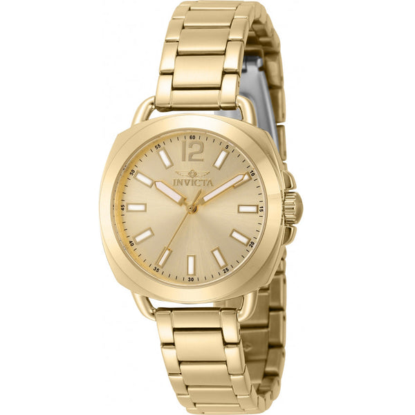 Reloj Invicta Wildflower de dama banda de metal 32 mm - Dorado - 46346