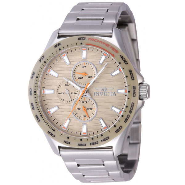 Reloj Invicta Racing para hombre banda de metal 44 mm - Beige - 47552