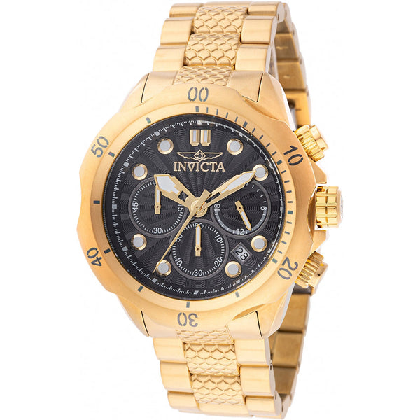 Reloj Invicta Venom de hombre pulsera de metal 45 mm - Dorado negro - 47754