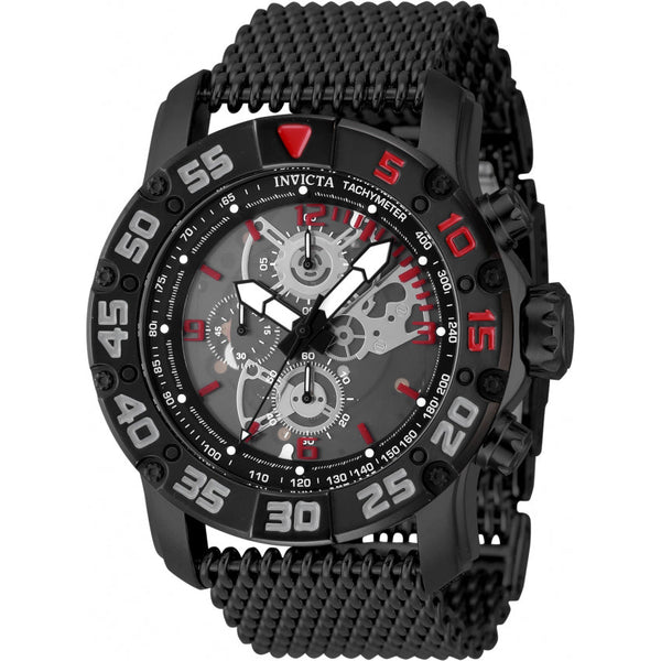 Reloj Invicta Racing para caballero pulsera mesh 48 mm - Negro - 48056