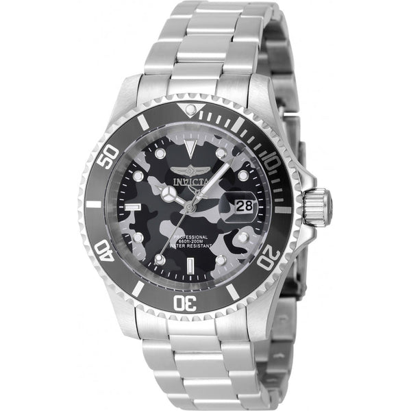 Reloj Invicta Pro Diver Camo Series de hombre pulsera de metal 40 mm - Negro - 48566