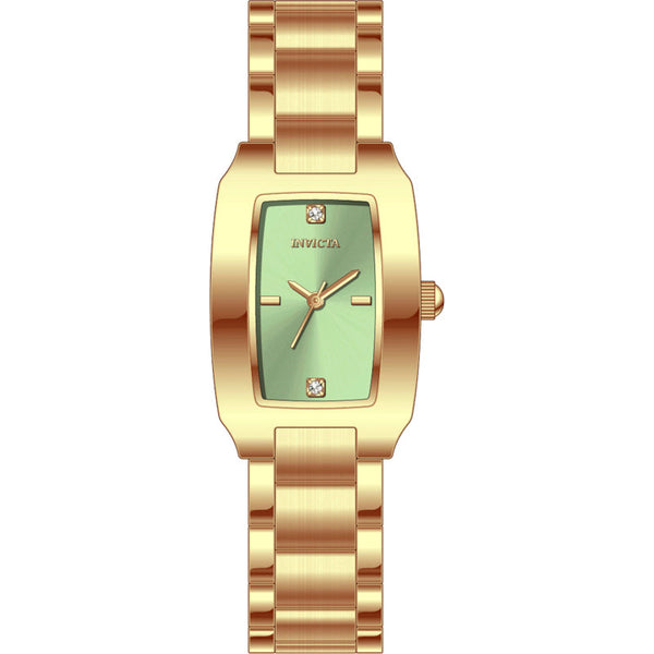 Reloj Invicta Wildflower Mujer Dorado Esfera Verde - Reloj original en Guatemala