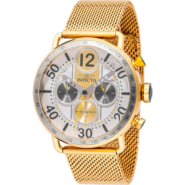 Reloj Invicta Speedway Hombre Malla Mesh Dorado - Reloj original en Guatemala
