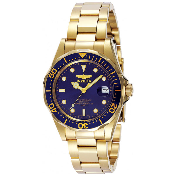 Reloj Invicta Pro Diver Hombre Acero Dorado Azul - Reloj original en Guatemala