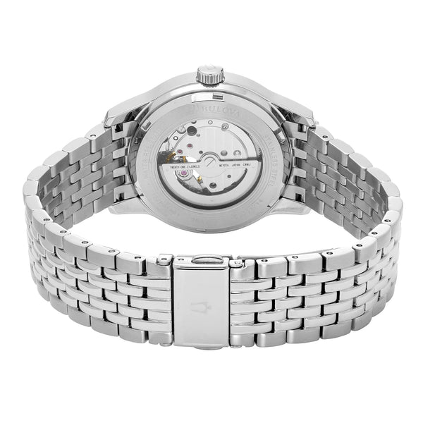 Reloj Bulova Classic Skeleton de hombre pulsera de acero inoxidable - Vista lateral