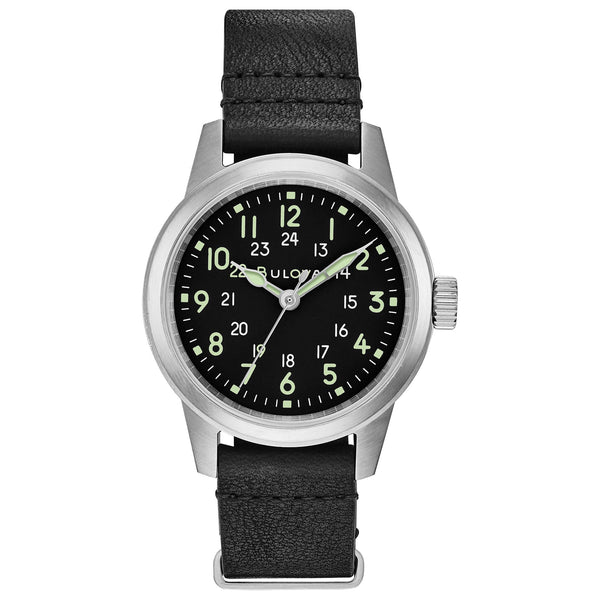 Reloj Bulova Military de hombre correa de piel - Reloj original en Guatemala