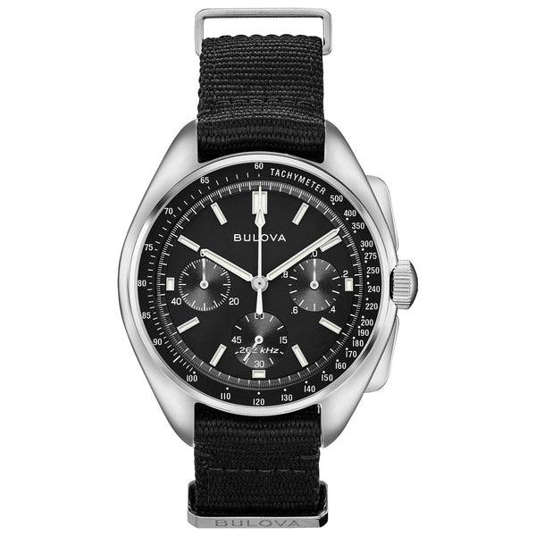 96A225 Reloj Bulova Lunar Pilot de caballero pulsera de tela 45 mm
