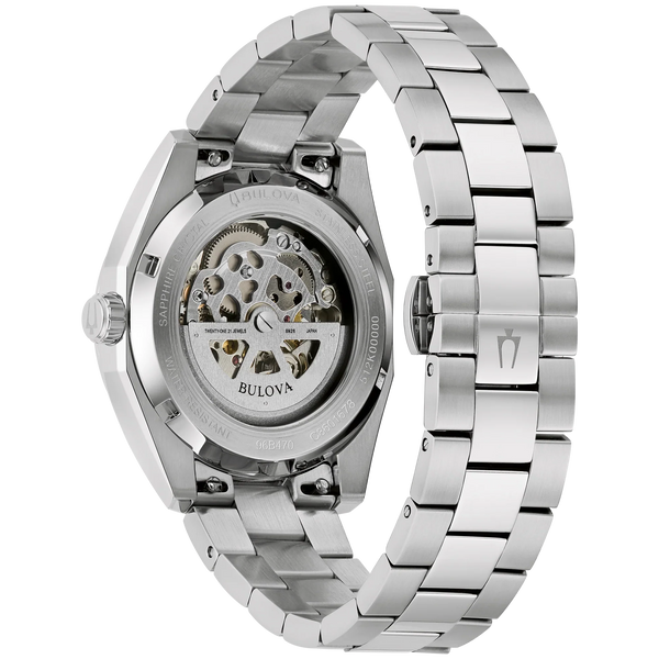 Reloj Bulova Surveyor Hombre Pulsera Acero Marrón - Vista lateral