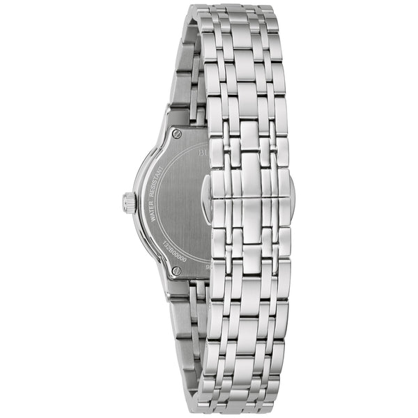 Reloj Bulova Futuro Mujer Acero Esfera Negra - Vista lateral