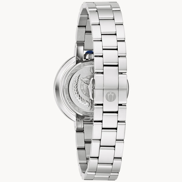 96L338 Reloj Bulova Rubaiyat de señorita correa de metal - Acero Inoxidable Plateado