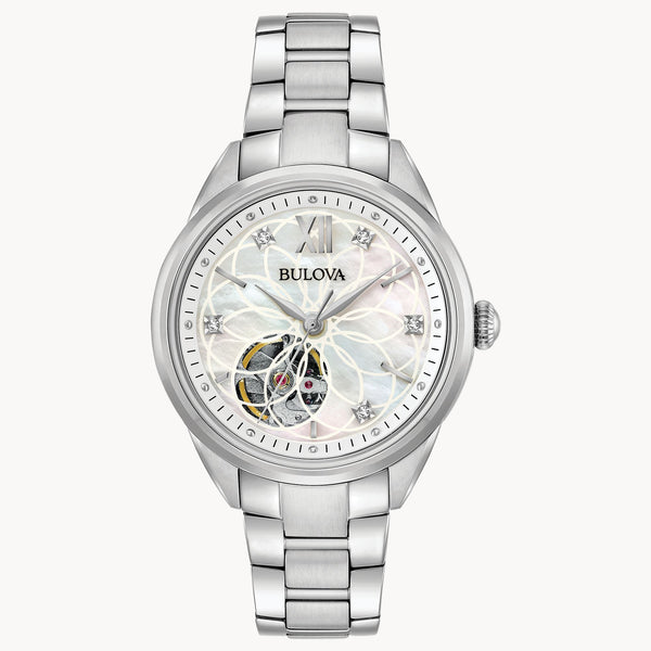 96P181 Reloj Bulova Sutton de dama correa de metal