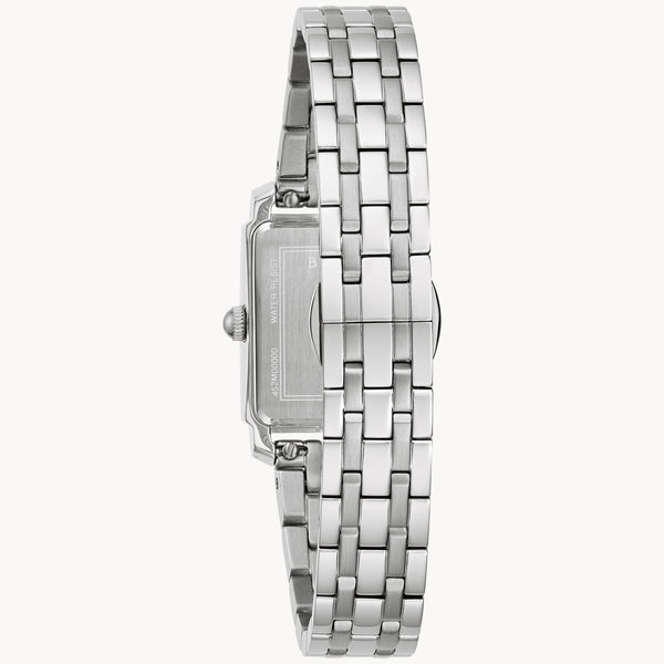 Reloj Bulova Sutton Mujer Acero Esfera Nácar Gris - Vista lateral