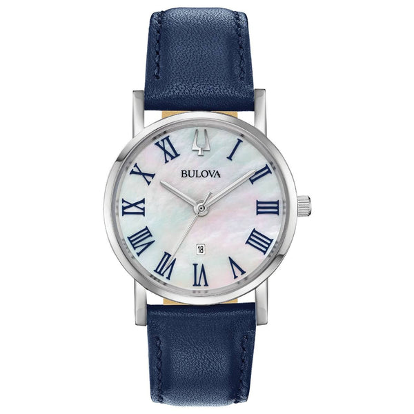 96m146 Reloj Bulova Dress de dama pulsera de piel 32 mm - Reloj original en Guatemala