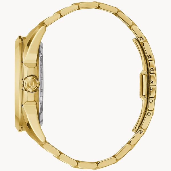 Reloj Bulova Sutton Hombre Pulsera Metal Dorado - Vista lateral