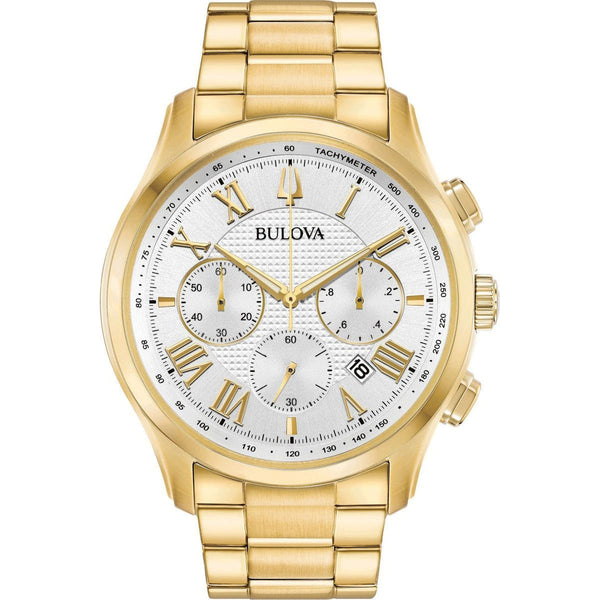 97B171 Reloj Bulova Wilton de hombre correa de metal - Acero Inoxidable Dorado