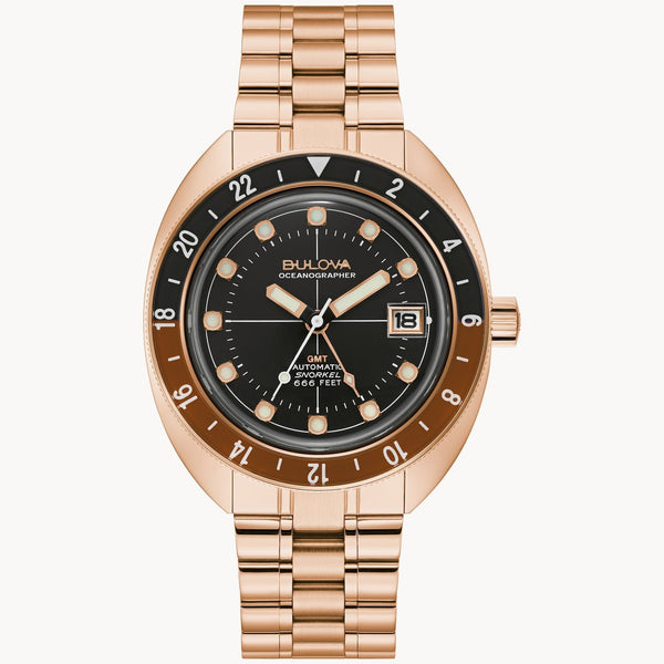 97B215 Reloj Bulova Oceanographer de hombre pulsera de metal 41 mm