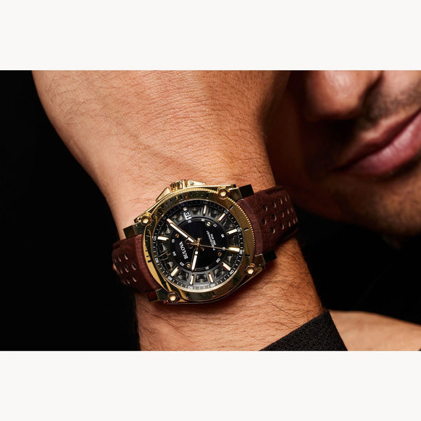 97B216 Reloj Bulova Icon de caballero pulsera de cuero 40 mm — imagen 2 de 4