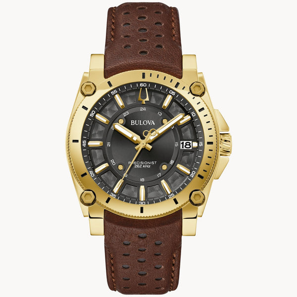 97B216 Reloj Bulova Icon de caballero pulsera de cuero 40 mm — original con garantía, La Relojería GT