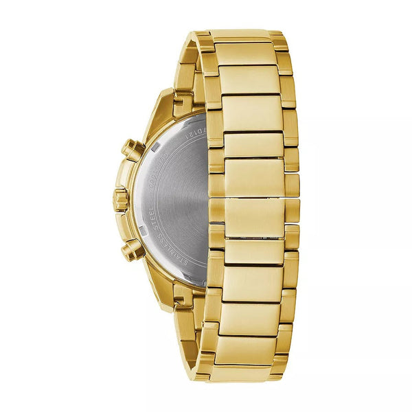 Reloj Bulova Diamond Hombre Acero Tono Dorado - Vista lateral