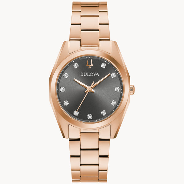 Reloj Bulova Surveyor Mujer Acero Tono Oro Rosa - Reloj original en Guatemala