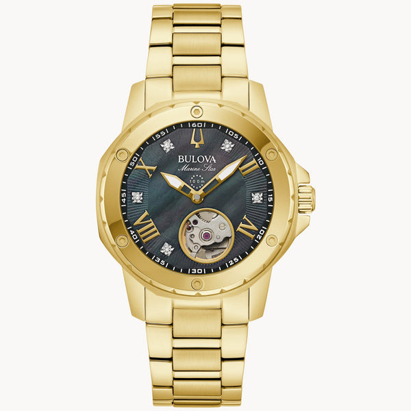 Reloj Bulova Marine Star de mujer correa de metal - Reloj original en Guatemala