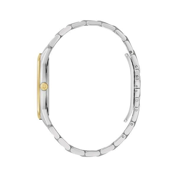 Reloj Bulova Classic Hombre Acero Inoxidable Bicolor - Vista lateral
