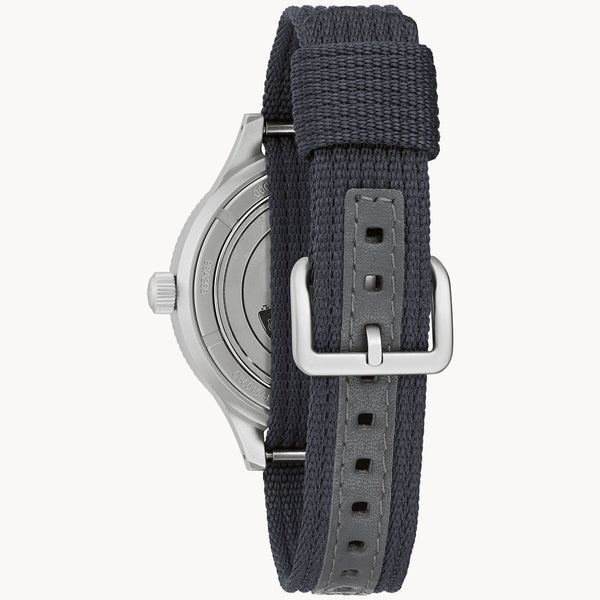 98A266 Reloj Bulova Mil Ships de hombre banda de tela 41mm