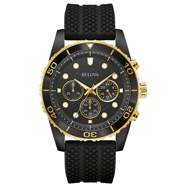 98A297 Reloj Bulova Sport de hombre correa de silicona - Resina Negro