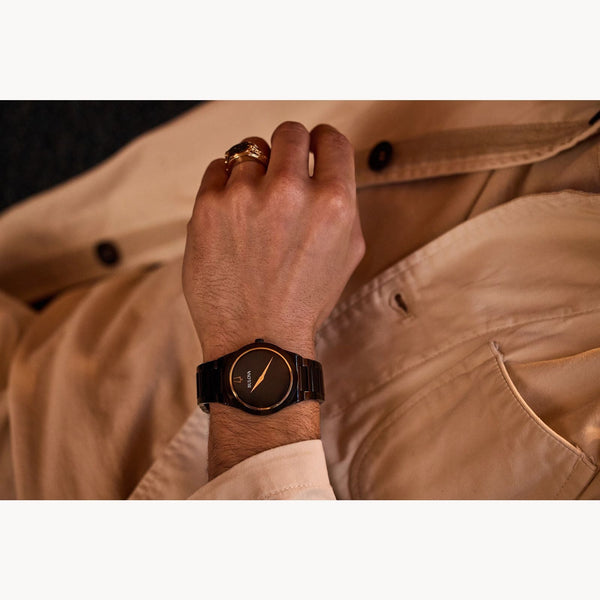 Reloj Bulova Millennia de hombre pulsera de metal - Vista lateral