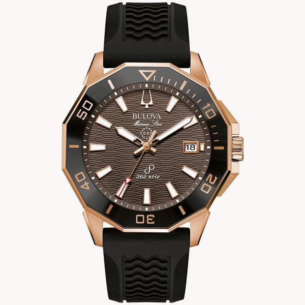 Reloj Bulova Marine Star Hombre Caucho Oro Rosa - Reloj original en Guatemala