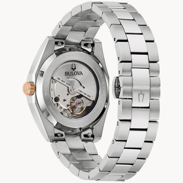 Reloj Bulova Surveyor de caballero pulsera de metal 39 mm - Vista lateral