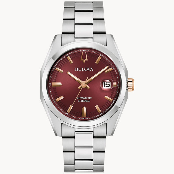 Reloj Bulova Surveyor de caballero pulsera de metal 39 mm - Reloj original en Guatemala