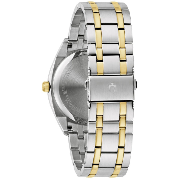 98C147 Bulova Surveyor de caballero pulsera de acero inoxidable - Acero Inoxidable Bicolor