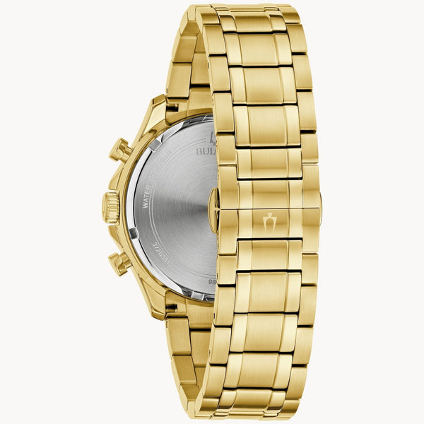 Reloj Bulova Classic Hombre Acero Dorado con Diamantes - Vista lateral