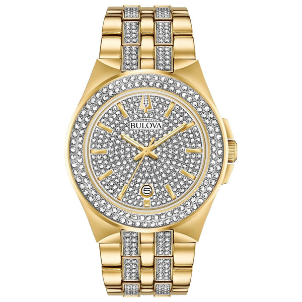 Reloj Bulova Crystal de hombre correa de metal - Reloj original en Guatemala