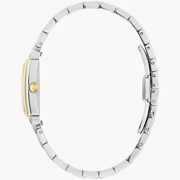 Reloj Bulova Sutton de dama banda de metal - Vista lateral