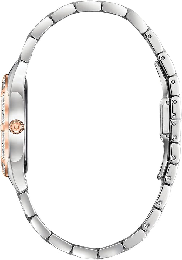 Reloj Bulova Sutton de mujer pulsera metal - Vista lateral
