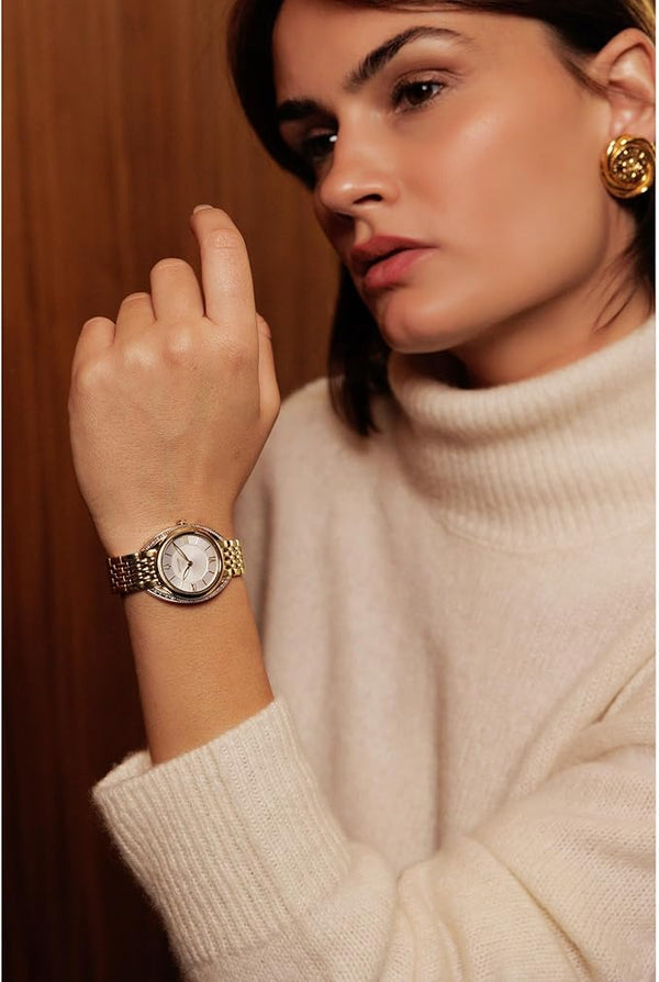 Reloj Bulova Classic Mujer Correa de Acero Dorado - Vista lateral