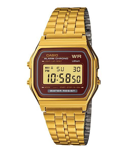 A-159WGEA-5 Reloj Casio Digital Vintage Clásico Unisex con Pulsera de Metal y Cronómetro — imagen 2 de 5