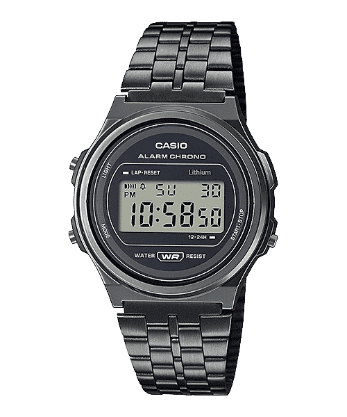 A-171WEGG-1A Reloj Casio Unisex, Vintage Clásico Cronómetro — original con garantía, La Relojería GT