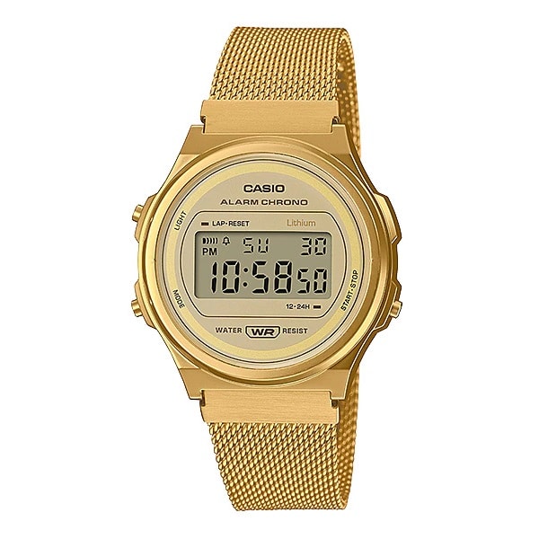 A-171WEMG-9A Reloj Casio Unisex, Vintage Clásico Cronómetro 39 mm — original con garantía, La Relojería GT