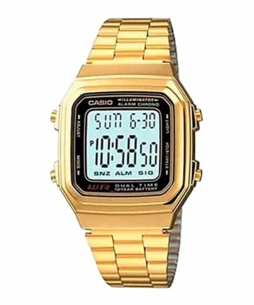 A-178WGA-1 Reloj Casio para Hombre, Vintage Clásico Illuminator 41 mm — original con garantía, La Relojería GT