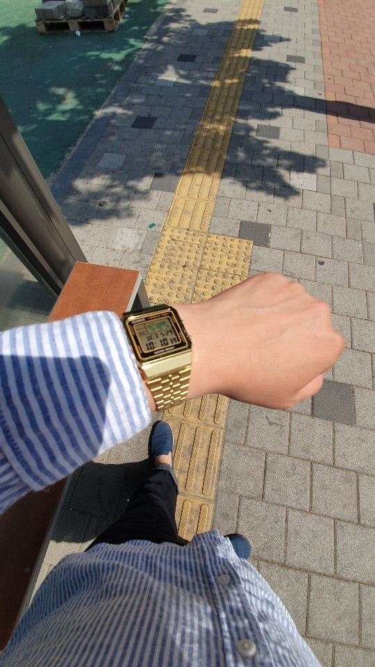A-500WGA-1 Reloj Casio para Hombre, Vintage Clásico Hora Mundial — imagen 2 de 5