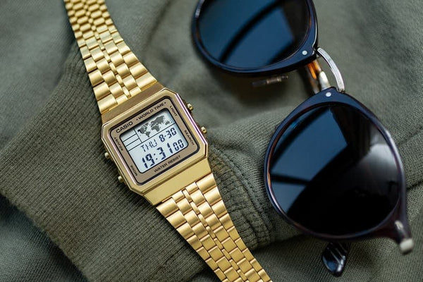 A-500WGA-9 Reloj Casio para Hombre, Vintage Clásico Hora Mundial — imagen 2 de 5